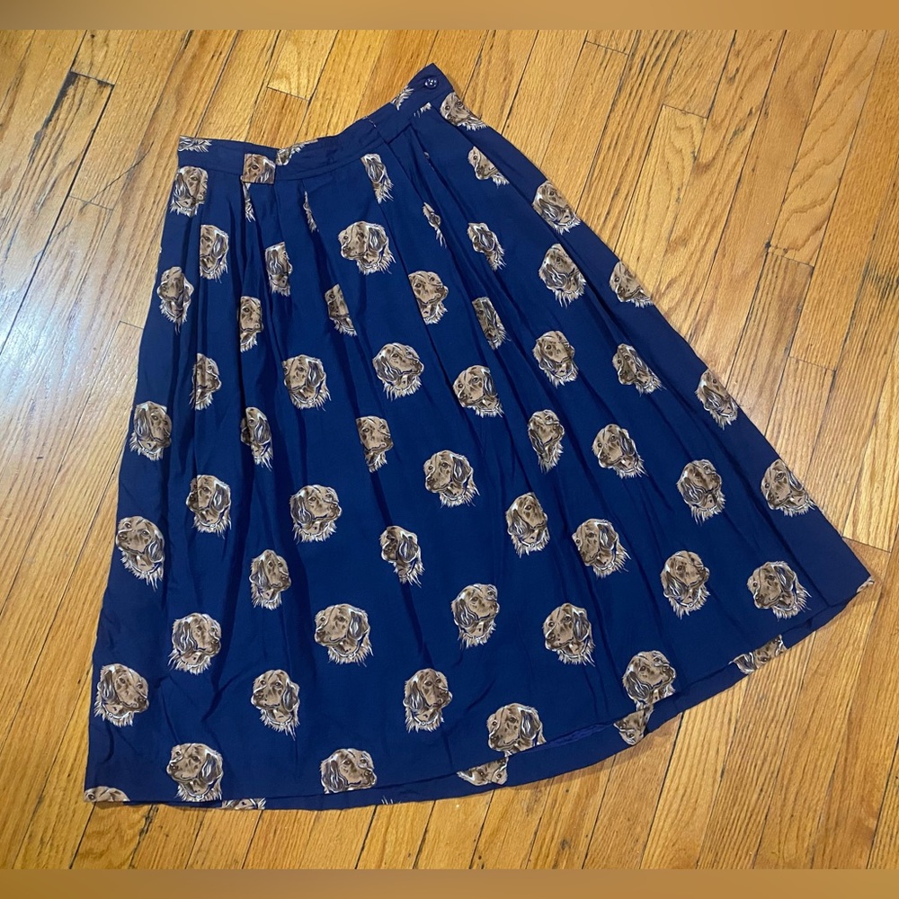 Vintage, golden retriever skirt by J.G. Hook